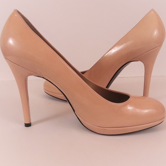 Stuart Weitzman Platswoon patent pump sz 9 - Picture 4 of 8